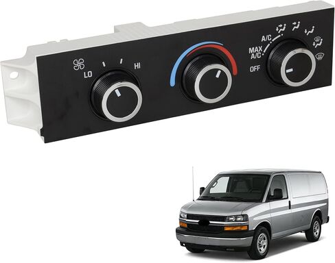 Climate Control Module 599-217 A/C Control Panel Compatible with Chevrolet Express 1500 2500 3500 1996-2020, C4500 C5500 C6500, GMC Savana 1500 Safari Replace OE 15073274 84288985 in Kuwait