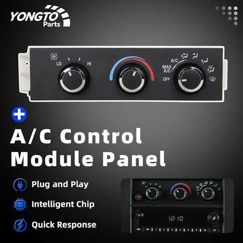 Climate Control Module 599-217 A/C Control Panel Compatible with Chevrolet Express 1500 2500 3500 1996-2020, C4500 C5500 C6500, GMC Savana 1500 Safari Replace OE 15073274 84288985 in Kuwait