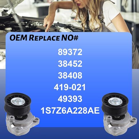 38452 Belt Tensioner for Ford Escape Focus Fusion, Replacement for Mazda, Mercury, Replaces# 89372 6E5Z6A228B in Kuwait