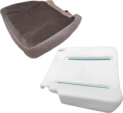 Driver Bottom & Foam Cushion Tan Cloth Seat Cover Fits for 2003-2005 Dodge Ram 1500 2500 3500 SLT - Driver Bottom Cloth Seat Cover Tan Foam Padding in Kuwait