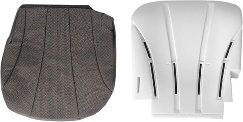 Replacement Driver Side Bottom Cloth Seat Cover and Foam Cushion Pad Fit for Chevy Silverado GMC Sierra 1500 2500 3500 1999-2002 Gray in Saudi Arabia