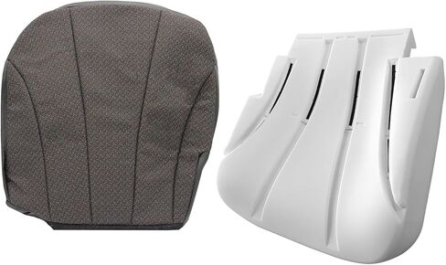 Replacement Driver Side Bottom Cloth Seat Cover and Foam Cushion Pad Fit for Chevy Silverado GMC Sierra 1500 2500 3500 1999-2002 Gray in Saudi Arabia