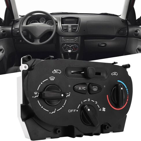 Ac Climate Controller Panel Air Conditioning Switch Control Panel Replacement for Peugeot 206 207 6451Wc in Kuwait