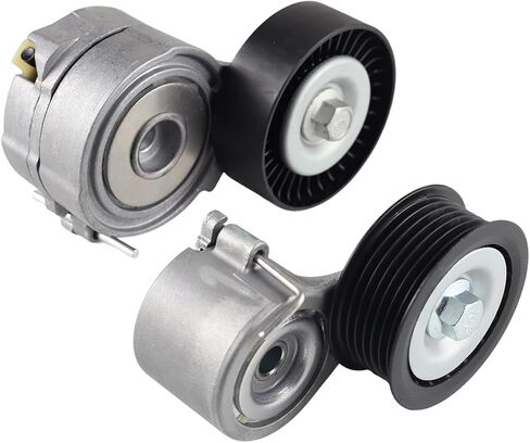 Belt Tensioner And Idler Pulley Kit Compatible with Audi A6 A7 Q5 Q7 2011-2016, Compatible with VW Touareg 3.0L 2011-2014, 06E903137AE 06E903137AB 06E903133AG 06E903133AB in Kuwait