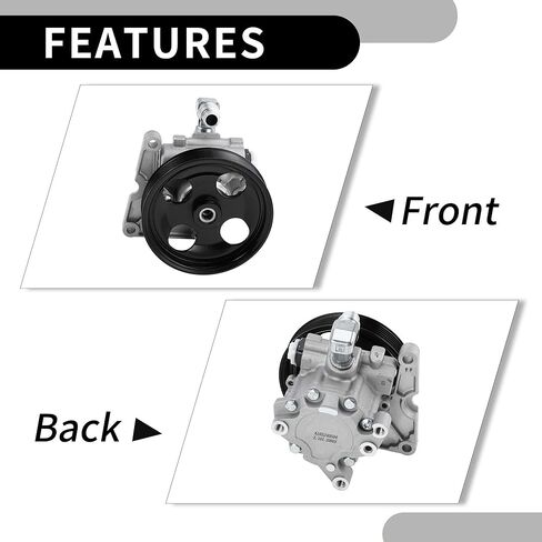 Power Steering Pump No.0024664601/0024668101 - Car Power Assist Pump - for Mercedes-Benz ML320 3.2L V6 1998-2003 for Mercedes-Benz ML350 2003-2005 Aluminum Alloy with Pulley - 1 Pc in Kuwait