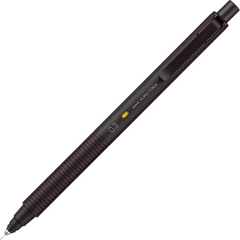 Uni Kuru Toga Metal Mechanical Pencil, 0.3mm Extra Fine, Auto-Advancing Lead Rotation, All-Metal Body, Nocturne Black (M3KH1P.24) in Kuwait