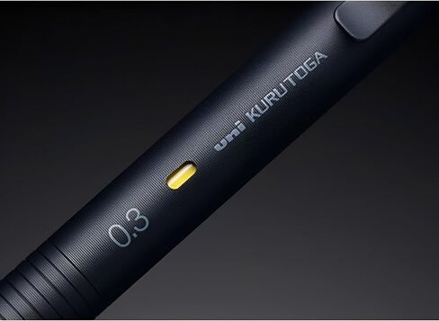 Uni Kuru Toga Metal Mechanical Pencil, 0.3mm Extra Fine, Auto-Advancing Lead Rotation, All-Metal Body, Nocturne Black (M3KH1P.24) in Kuwait