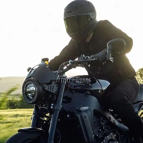 Motorcycle Windshield Acrylic Spoiler Deflector Front Windscreen for Yamaha XSR 900 XSR900 xsr900 2022 2023 2024 Accessories (Black) in Saudi Arabia