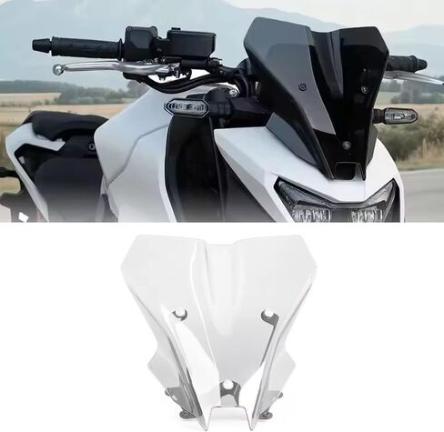 الزجاج الأمامي للدراجة النارية مناسب لهوندا CB750 Hornet CB 750 Hornet 2025 2026 أمامي للتجول في الزجاج الأمامي حاجب هدية عاكس الرياح واقي شاشة واقي الرياح (أسود) in Kuwait