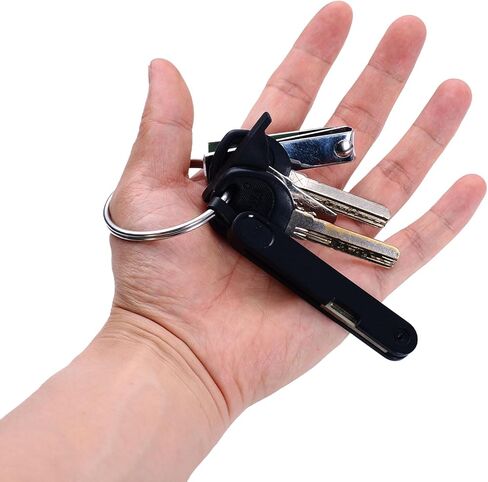 ZZRANYE 2 Inch Key Rings, 6 Pack - Large Heavy Duty Split Key Rings, Strong Key Chain Ring Connectors for Keys, Crafts, Organization, Silver Tone in Saudi Arabia