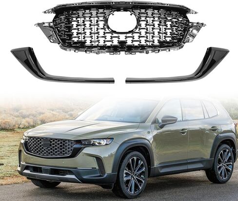 المصد الأمامي العلوي لشبكة صب الكسوة باللون الأسود متوافق مع 2022-2025 Mazda Cx-5 KSD5-50719 in Kuwait
