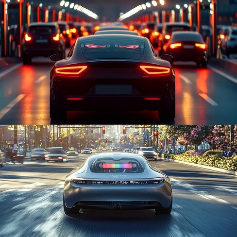 تطبيق لوحة رسائل LED للتمرير LED للسيارة قابل للبرمجة للسيارة والمتجر والمتجر (أخضر) in Saudi Arabia