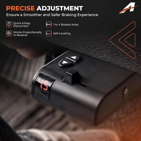 Proportional Brake Controller with Universal 51515 Wiring Pigtail, Compatible with Curt 51140 TriFlex, Hardwired Trailer Brake Control Unit for 1-4 Axles, for All Towing Vehicles in Saudi Arabia
