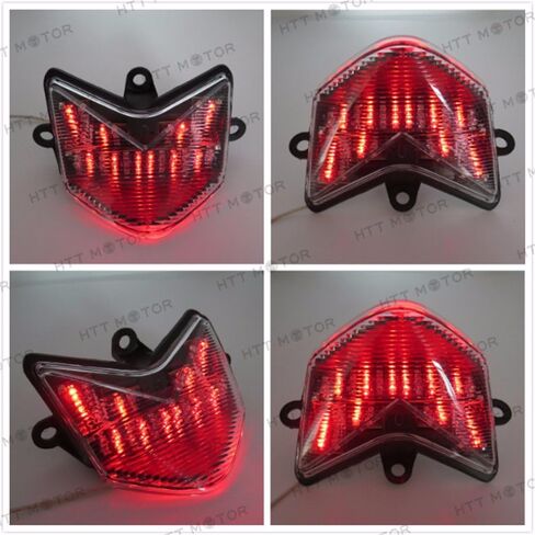 MT032- Custom Smoke Lens Led Tail Light Brake Light w/Integrated Turn Signals Indicators Compatible with 2004 2005 Kawasaki Zx1000 Ninja Zx10R in Kuwait