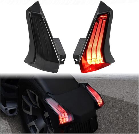 مصابيح خلفية LED مدخنة لـ Can-Am Ryker، مصابيح خلفية توقف أضواء الاستراحة لـ Can-Am Ryker 600 900 وملحقات Rally، قطعتان، استبدال #710005284، 710005285 in Kuwait