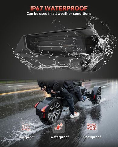 مصابيح خلفية LED مدخنة لـ Can-Am Ryker، مصابيح خلفية توقف أضواء الاستراحة لـ Can-Am Ryker 600 900 وملحقات Rally، قطعتان، استبدال #710005284، 710005285 in Kuwait