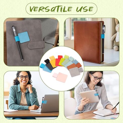 10 Pack Pen Loop Holder, Self-Adhesive Pen Holder for Notebook with 10 Colors, 1.57 Inch Elastic Pen Loops for Journals, Planners, and Office Supplies in Saudi Arabia