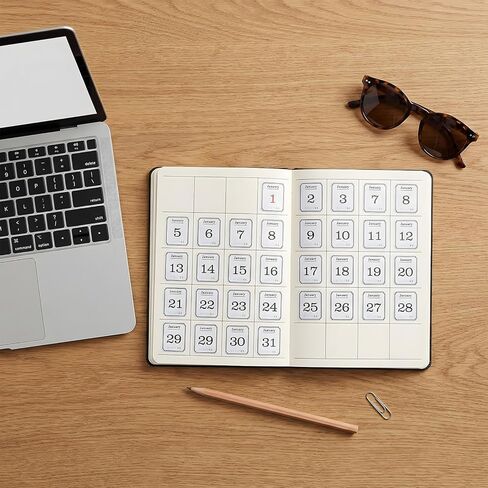 12 Monthly Calendar Number Stickers,24Pcs Monthly Date Stickers,Small Planner Number Sticker for Customizing Undated Planners Notebooks in Kuwait