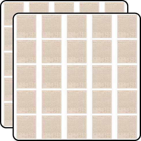 The Declaration of Independence Historic Document Parchment Style Patriotic American History 50pcs 1" Vinyl Sticker Pack in Kuwait