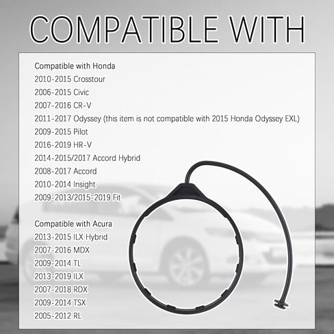 استبدال غطاء غاز السيارة OEM 17670TR0A11/17670TR0A01، حبل غطاء وقود السيارات المضاد للفقد متوافق مع أكورا هوندا، أغطية خزان الوقود الاحترافية، ملحقات السيارة in Kuwait