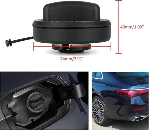 غطاء الغاز لمرسيدس بنز CLA250 CLS450 E300 E350 E400 E450 GLA250 GLC300 S450 S550 S550e S560 S600 SL400 SL450 SL550 Maybach S550 E43 E53 E63 AMG GT C R S0 قبعات خزان الوقود استبدال # 2224700205 in Kuwait