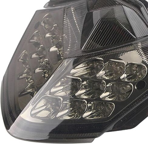 الضوء الخلفي - مصباح إشارة الانعطاف LED المدمج لفرامل الذيل متوافق مع Kawasaki Z750 ZX-10R ZX-6R ZX600 Z1000 (دخان) in Kuwait