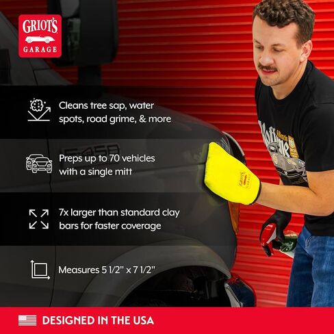 قفاز إعداد الأسطح الدقيقة للبالغين من الجنسين من Griot's Garage، أصفر، عبوة واحدة من الولايات المتحدة in Saudi Arabia