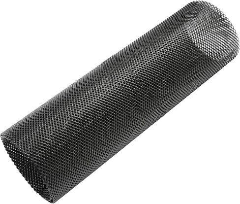 MDEOOSKY 40x13 بوصة شبكة شواء السيارة العالمية مصبغة السيارات إدراج الوفير 4x8mm ثقب معيني 100x33 سم شبكة سبائك الألومنيوم، أسود in Kuwait