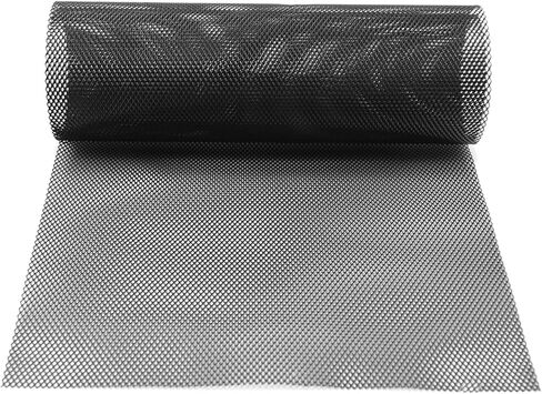 MDEOOSKY 40x13 بوصة شبكة شواء السيارة العالمية مصبغة السيارات إدراج الوفير 4x8mm ثقب معيني 100x33 سم شبكة سبائك الألومنيوم، أسود in Kuwait