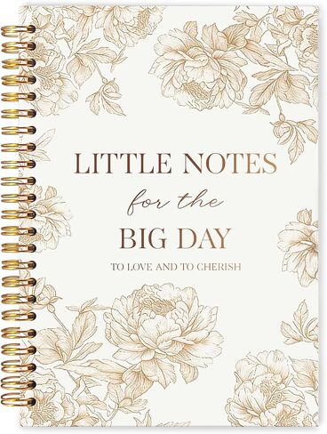 Wedding Notebook Journal 5.5x8.3, Wedding Engagement Gifts for Couples, Bridal Gifts for Bride Notebooks for Note Taking, Little Notes for the Big Day Spiral Journal in Saudi Arabia