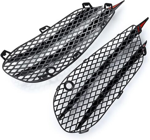 Compatible with Mercedes C-Class W205 Sedan C205 Coupe A205 Convertible C180 C200 C250 C300 C43 AMG 2015-2018 Front Lower Bumper Fog Light Grille Mesh Style Cover Grill Insert (Matte Black) in Kuwait