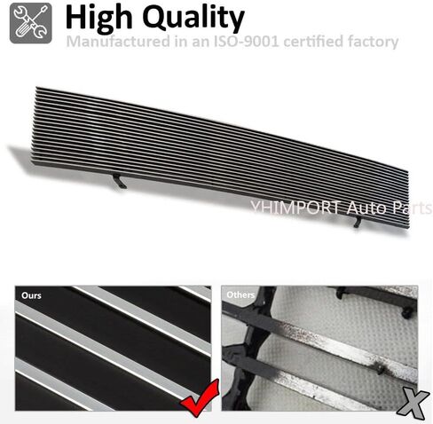 Front Chrome Grille Billet Grille Insert Fits 1986 87 88 89 90 91 92 93 94 95 96 1997 Nissan Pickup Phantom Main Upper Grille in Kuwait