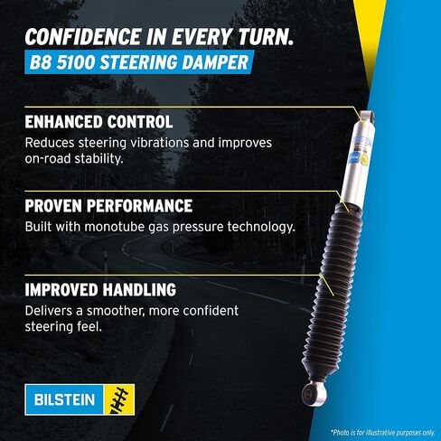مثبت التوجيه من سلسلة Bilstein Front B8 5100 متوافق مع 2008-2016 F250 F350 القياسية/الممتدة/Crew Cab 4WD فقط | سهلة التركيب | أداء سلس | بنيت لتدوم in Kuwait