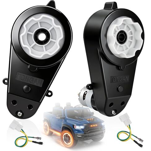 2Pcs 24V RS555 40000RPM Powered Wheels Motor High Speed Ride On Upgrade Motor with Gearbox for 24 Kids Electric Cars Drive Engine in Saudi Arabia