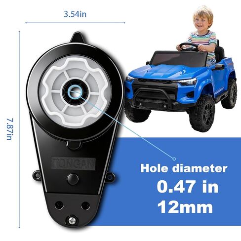 2Pcs 24V RS555 40000RPM Powered Wheels Motor High Speed Ride On Upgrade Motor with Gearbox for 24 Kids Electric Cars Drive Engine in Saudi Arabia