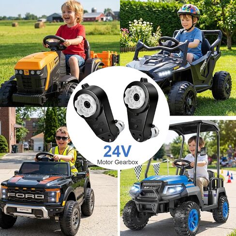 2Pcs 24V RS555 40000RPM Powered Wheels Motor High Speed Ride On Upgrade Motor with Gearbox for 24 Kids Electric Cars Drive Engine in Saudi Arabia