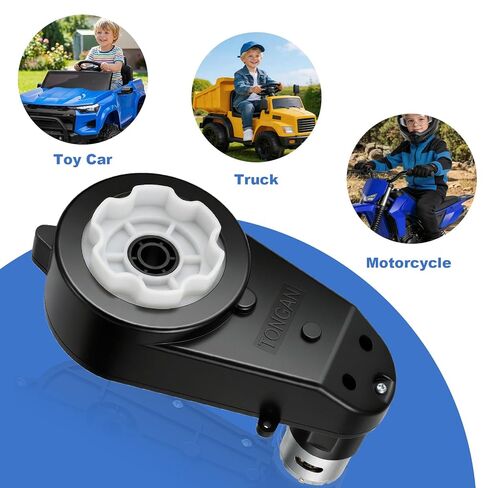 2Pcs 24V RS555 40000RPM Powered Wheels Motor High Speed Ride On Upgrade Motor with Gearbox for 24 Kids Electric Cars Drive Engine in Saudi Arabia