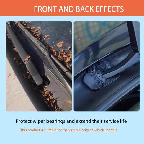 Universal Car Wiper Arm Protection Pads, Black Silicone Windshield Wiper Hole Protector Covers, 4 Pack Dust Blocking Accessories in Saudi Arabia