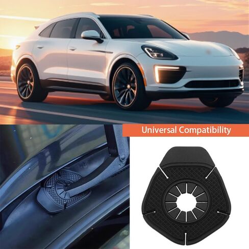 Universal Car Wiper Arm Protection Pads, Black Silicone Windshield Wiper Hole Protector Covers, 4 Pack Dust Blocking Accessories in Saudi Arabia