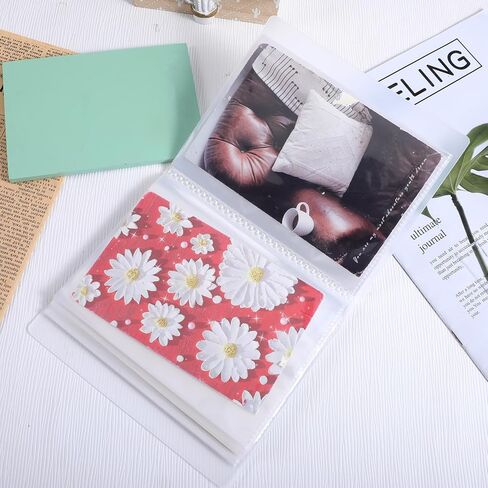 A6 Sticker Collecting Book Transparent Blank Sticker Storage Book Binder Reusable Stickers Storage Organizer for Storing Photos, Stickers, Recipe Cards, Movie Cards in Saudi Arabia