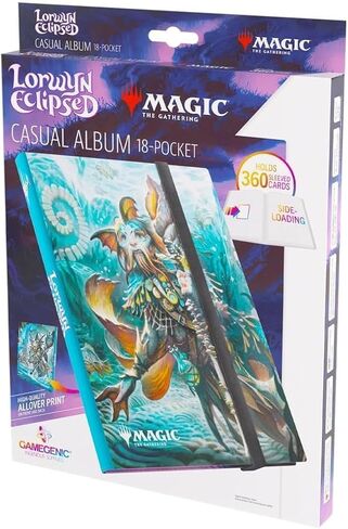 Gamegenic Magic: The Gathering Lorwyn Eclipsed Casual Album 18-Pocket - Sygg, Wanderwine Wisdom/Sygg, Wanderbrine Shield Design, Holds 360 Double-Sleeved Cards, Side-Loading Pages in Kuwait