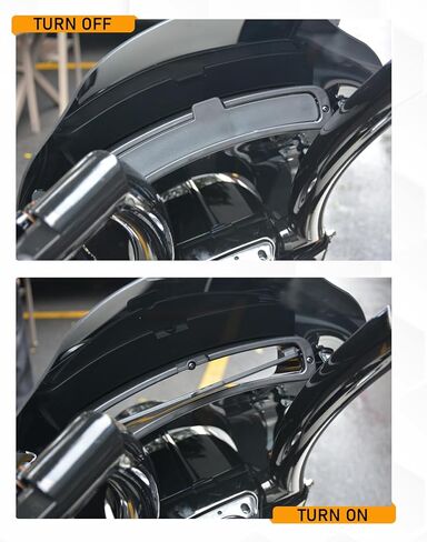 All Black Detachable Wave Wind Splitter Vented Windshield Windscreen Compatible with Harley Davidson Touring Road King FLHR FLHRC/I FLHRXS 1994-2025 (Black Windshield&Black Bracket) in Saudi Arabia