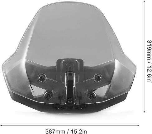 Adjustable , Sport Wind Screen for Ryker 600 900 Sport with OE Number 219401032, Maximum Impact Proof, Fits for Ryker 600 900 Sport (Gray) in Saudi Arabia