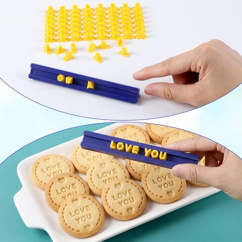 RAHHLIZS 72pcs Letter Alphabet Number Stamp for Clay Fondant, Clay Stamps, Custom DIY Pottery Embossing Pottery Letter Alphabet Stamps DIY Gifts, Cake Baking Cookie Decorations Tools in Saudi Arabia