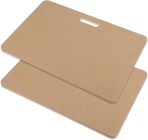Afcabakila 2 Pcs Wedging Board for Pottery, Clay Board with Handle, 9mm Thick MDF Clay Wedging Boards for Ceramics, Pottery & Sculpting, Non-slip Surface & Portable Design, Boards for Clays Enthusiast in Saudi Arabia