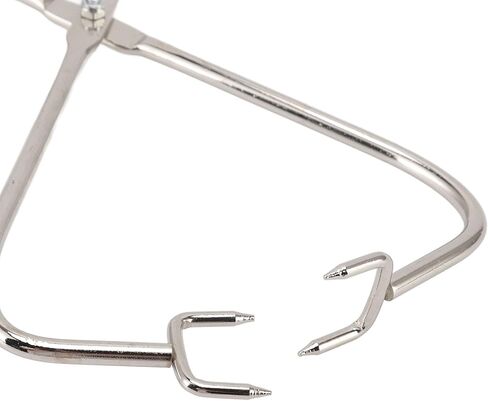 Pwshymi Dipping Tongs, Stainless Steel with Plastic Grip for Heat Protection, 360 Degree Glaze Blowing, Easy to Clean and Compact, Pottery Sculpture Tongs, for Pottery Crafting and Glaze Dipping in Kuwait