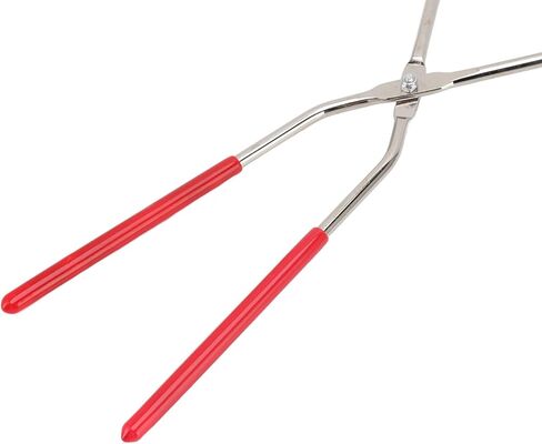 Pwshymi Dipping Tongs, Stainless Steel with Plastic Grip for Heat Protection, 360 Degree Glaze Blowing, Easy to Clean and Compact, Pottery Sculpture Tongs, for Pottery Crafting and Glaze Dipping in Kuwait