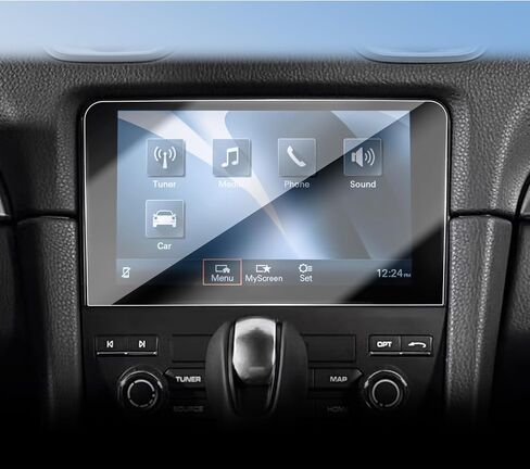 واقي شاشة لـ 2024 2025 2026 Porsche 911 LCD Navigation for Porsche 911 Carrera/GTS/Turbo 10.9 بوصة شاشة لمس داخلية GPS شفافة من الزجاج المقسى المضاد لبصمات الأصابع HD مضاد للوهج in Saudi Arabia
