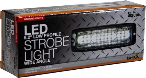 Buyers Products Ultra Thin Wide Angle 5 Inch Clear LED Strobe Light in Kuwait
