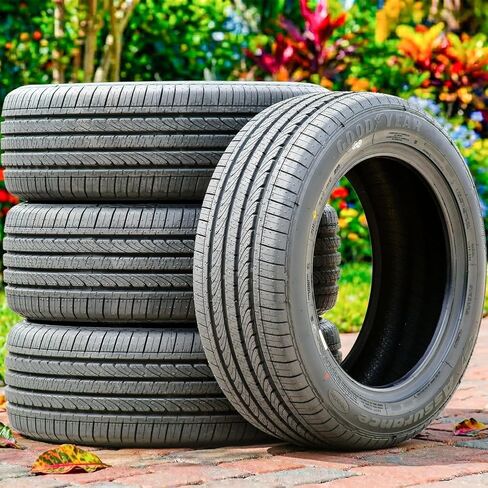 Goodyear Assurance Triplemax All-Season Passenger Car Touring Radial Tire-215/55R17 215/55/17 215/55-17 94V Load Range SL 4-Ply BSW Black Side Wall UTQG 320AA in Kuwait
